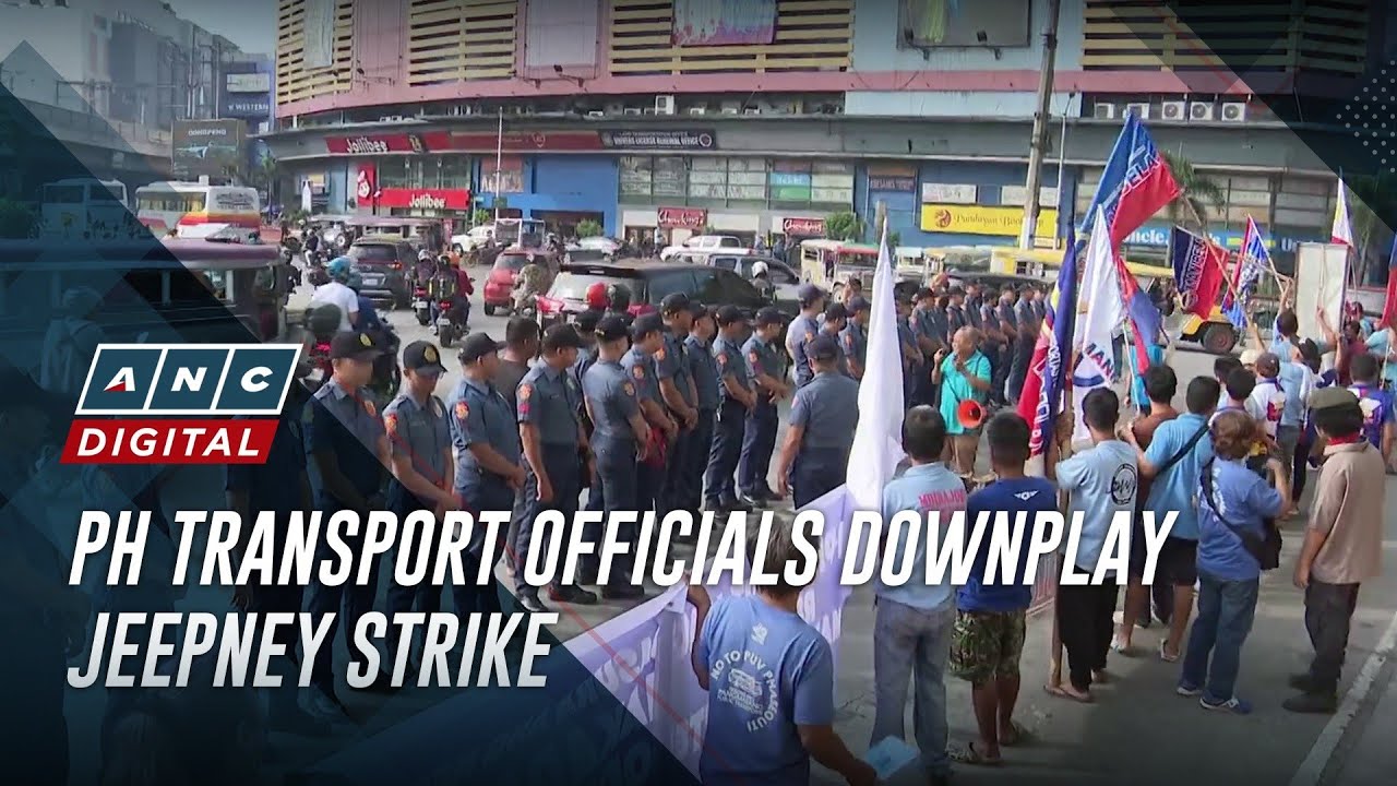 Anc Strike PH transport officials downplay jeepney strike | ANC - YouTube