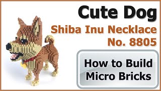 How to Build Mini Bricks Cute Shiba Inu Dog 8805 instructions Specifications