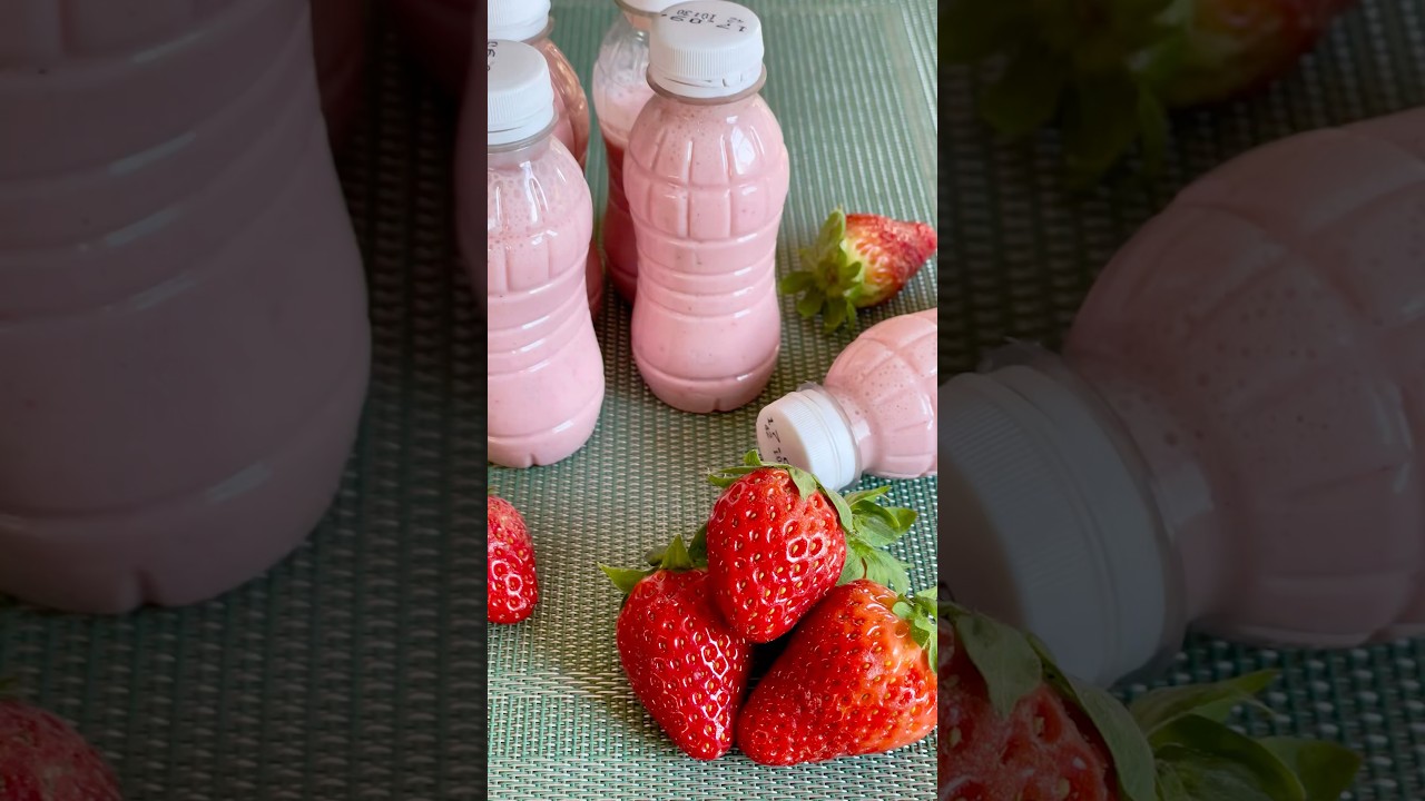 🍓 Joghurtdrink selbstgemacht🫐 #shortvideo #recipe #food #short - YouTube