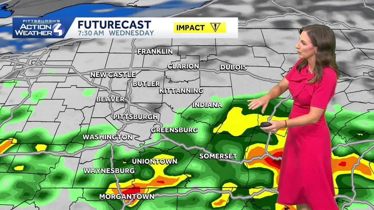 Impact Day: Rain and Storms Passing Through for the AM Commute - YouTube