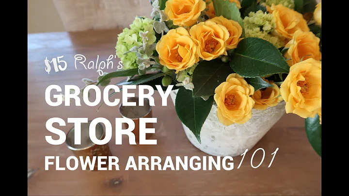 DIY FLOWER ARRANGEMENT USING GROCERY STORE FLOWERS