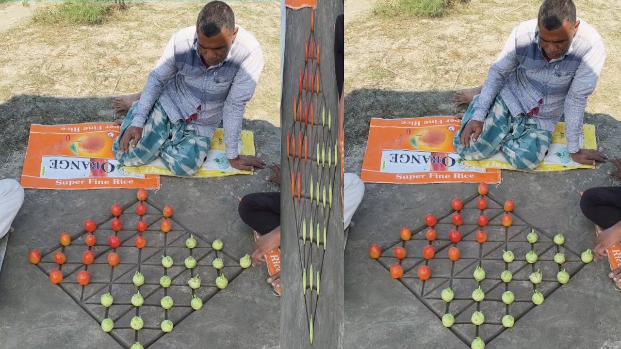18x18 vegetable game | 36 ghutti traditional village game 