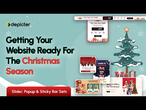 Prepare your WordPress  Website for Christmas (Slider, Popup, Sticky Bar)