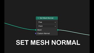 Blender 4.5 set mesh normal node introduction by making a smooth effect