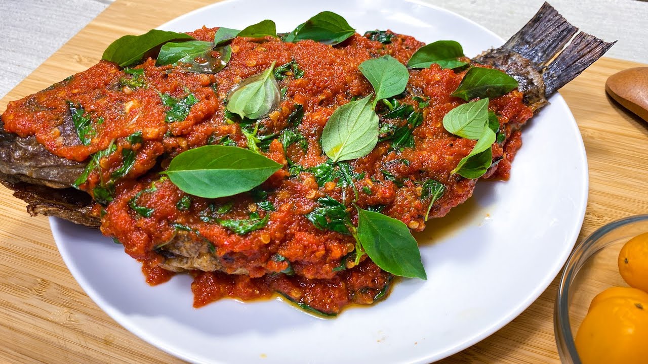 Ikan Nila Sambal Kemangi | Fried Fish with Chili and Sweet Basil Sauce -  YouTube
