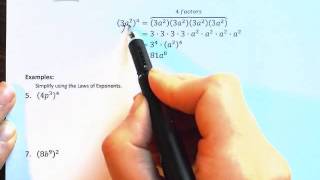 Lesson 1 4 notes Powers of monomials