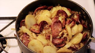 The Best way to cook Kielbasa, sauerkraut and potatoes