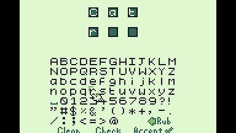 Text Input Template for GB Studio v2.0