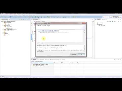 Create Branch on Git & use it on Eclipse