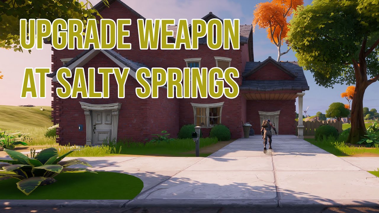 Where To Upgrade A Weapon At Salty Springs In Fortnite Chapter 2 Season 3 Gamepur