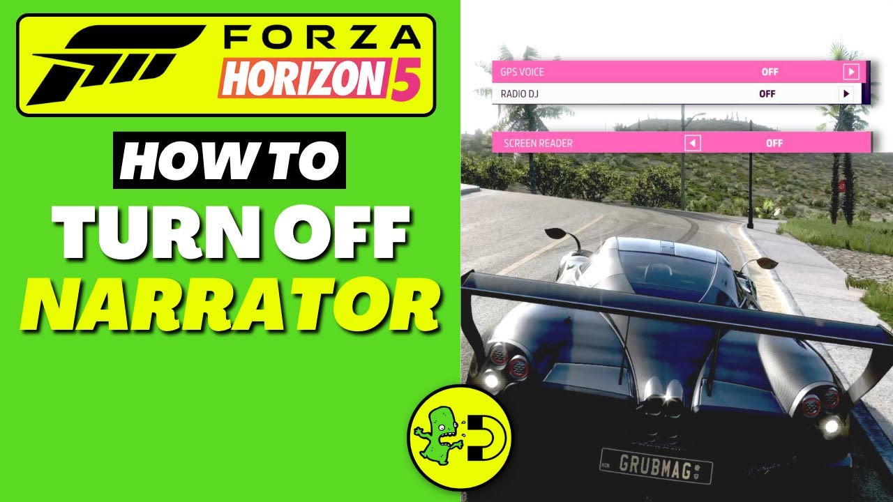 Forza Horizon 5 How To Turn Off Narrator YouTube