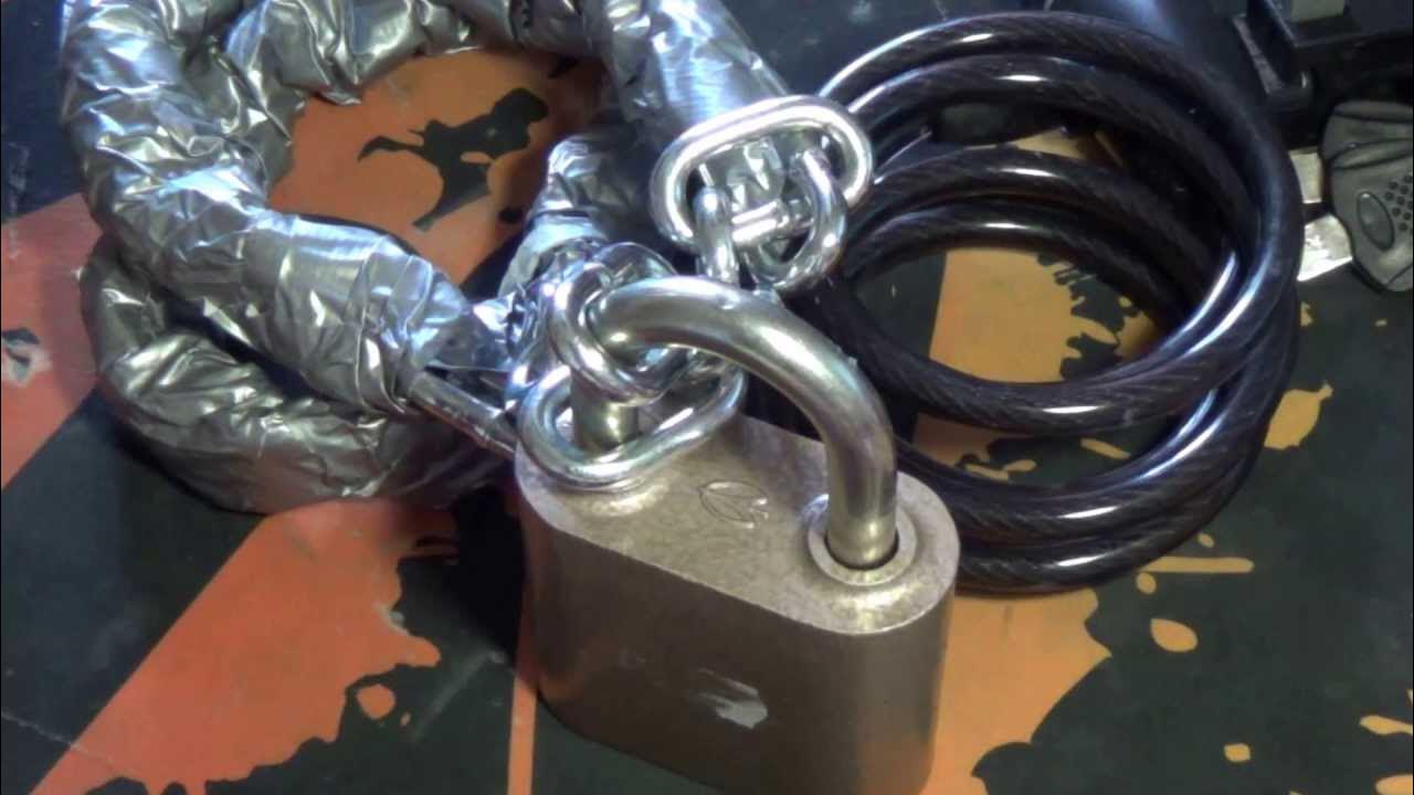 Замок для велосипеда - YouTube