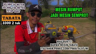 CARA PASANG SPRAYER DI MESIN POTONG RUMPUT TABATA 2 TAK