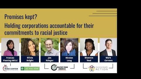 Promises kept? Holding corporations accountable for their commitments to racial justice - Webinar