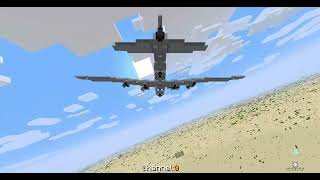 B-29 Superfortress Minecraft Warium Mod Carpet bombing test