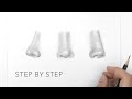 How to draw a nose  step by step drawing tutorial for beginners