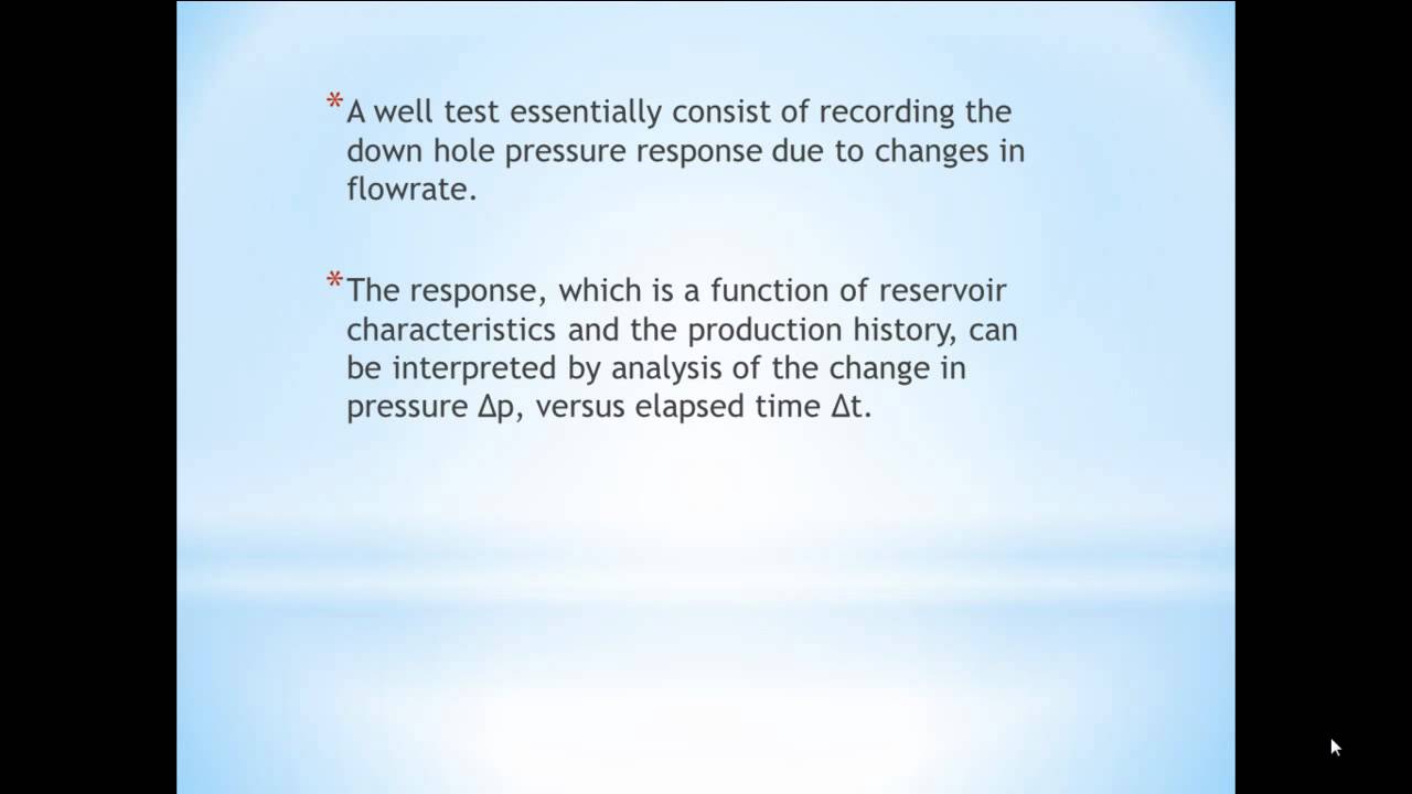 Well testing 01 - YouTube