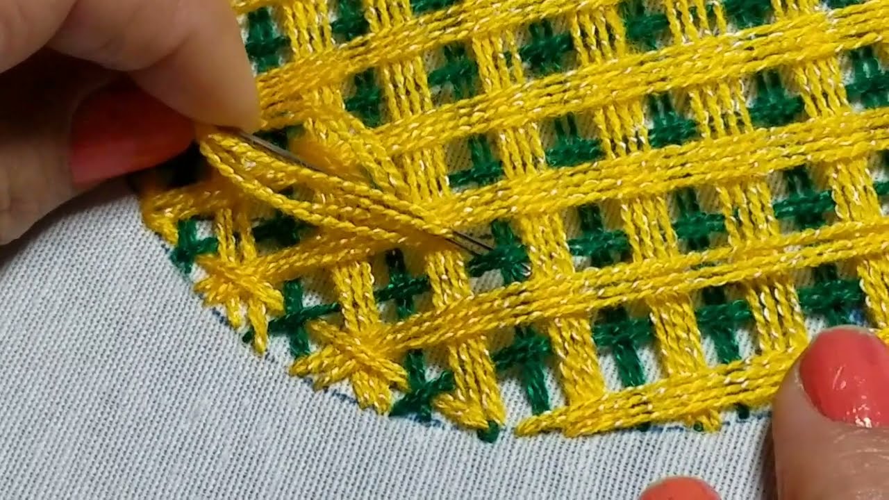 bordar piña de manera fácil y rápida/puntada para cualquier diseño