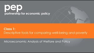 Class 1: Descriptive Tools for Comparing Well-being and Poverty