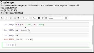 030 Python Dictionary Challenge & Solution   8   Merging Two Dicts