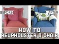 HOW TO REUPHOLSTER A CHAIR | THE LOOK FOR LESS