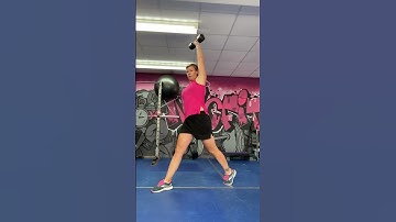 Split squat curl and press
