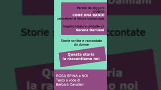 PROGETTO come UNA RADIO di Serena Damiani- NOI di Barbara Cavallari