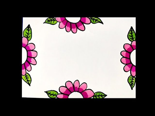 Flower Border Design For Projects On