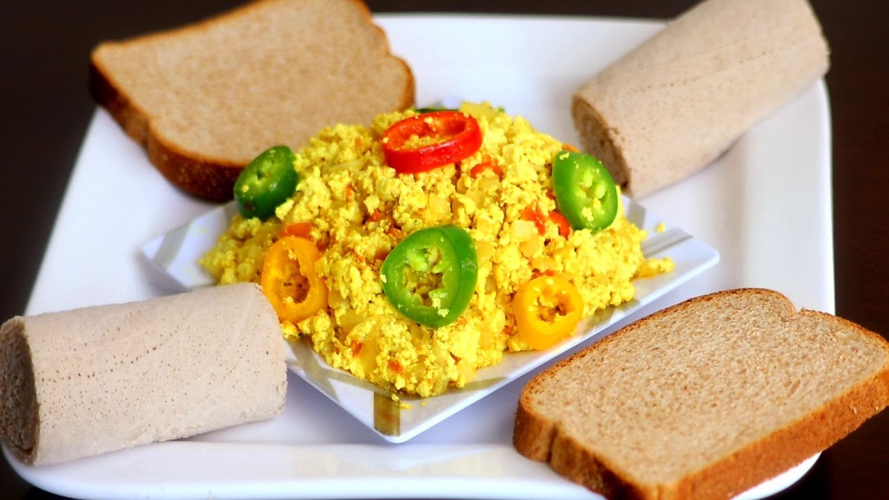 በ5 ደቂቃ የሚደርስ ከአትክልት የተሰራ ፈጣን ቆንጆና ጤናማ የፆም እንቁላል ፍርፍር አሰራር ||Ethiopian Food || Vegan Breakfast recipe