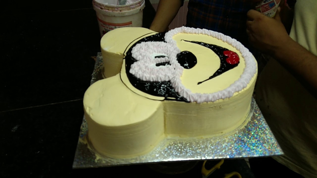 mickey mouse cake | most satisfying Mickey mouse birthday cake in ...