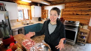 Homegrown Salad in the Winter | Making Sausage | Almond Puff Pastry