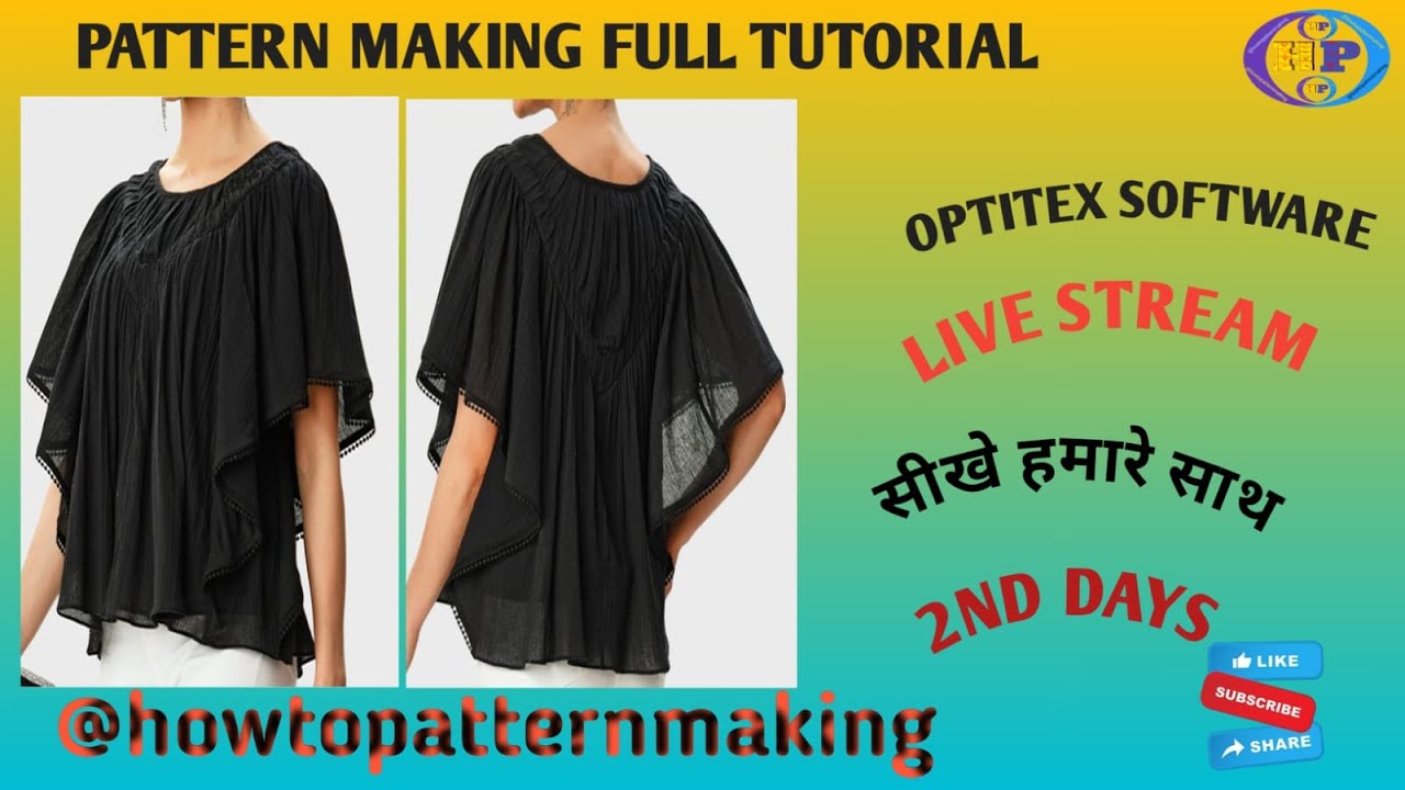 PATTERN MAKING FULL TUTORIAL 2ND DAYS LIVE STREAM - YouTube