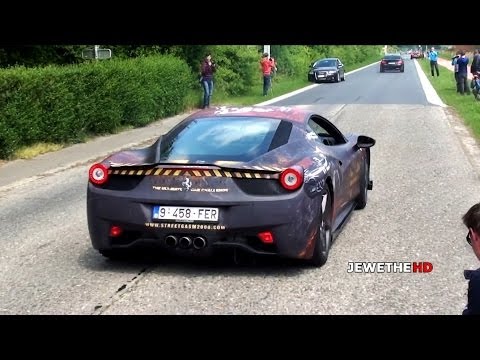 Ferrari 458 Spider & Wrapped 458 Italia Sounds! (1080p HD)