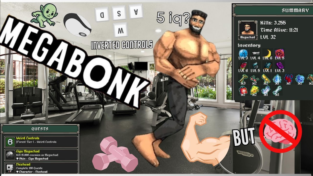 MEGABONK Gameplay, Forest Tier1 Weird Controls Challange, Megachad, No Commentary