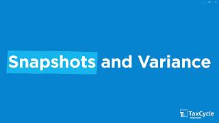 Snapshots and Variance