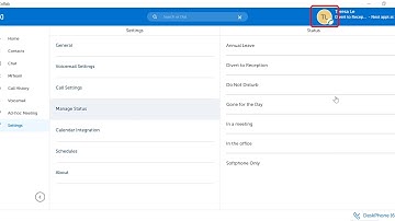 MiCollab Client - Create Status - Divert Calls to Another Number