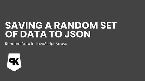 Saving the Random Set of Data to JSON