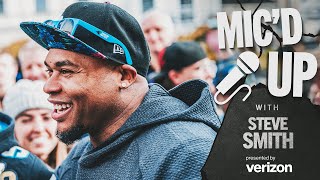 Steve Smith Sr. MIC'D UP on the Streets of Munich, Germany | Carolina Panthers