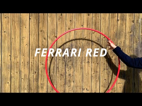 Dieses Video zeigt unser Polypro Hula Hoop Modell „Ferrari Red“  in Bewegung bei Sonnenlicht. Wir bieten die Varianten plane (unbehandelt), angeraut (mit San...