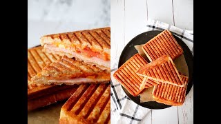 Parmesan Crust Toast (Hot Sandwich) With Ham And Cheese - By One Kitchen