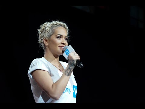 Rita Ora speaks about supporting refugees at WE Day UK