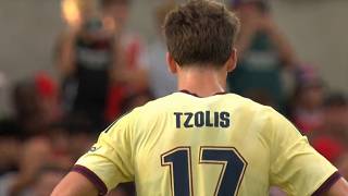 Christos Tzolis  vs Real Betis | Set-piece Assist