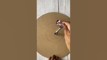 How To Draw Lippan Art Design | Step By Step Process of Lippan Art Design #youtubeshorts #shorts