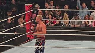 Cody Rhodes Does A Gender Reveal After Monday Night Raw Goes Off Air San Jose California