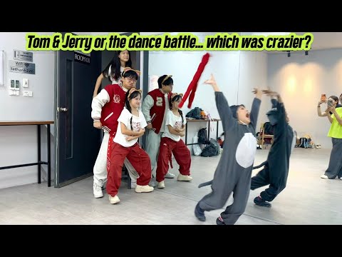 The dance battle got out of control… then came Tom & Jerry 😂