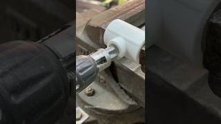 Plumbing Hack:Converting Threadless PPRPipe to Threaded. Pipe Threader Attachment for Your Drill!