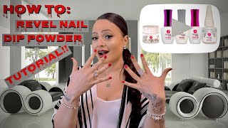 Nail Dip Powder using Revel Nail Products