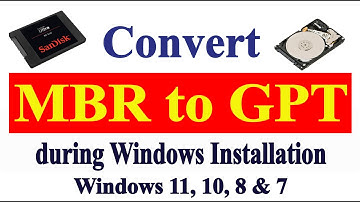 How to convert mbr to gpt while installing windows 10 । MBR to GPT Partition during Installation Win