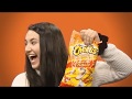 BRITISH GUY TRIES HOT CHEETOS FOR THE FIRST TIME EVER *emotional*