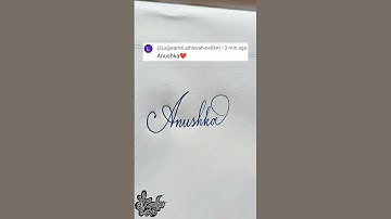 stylish name | Anushka | Calligraphy signature